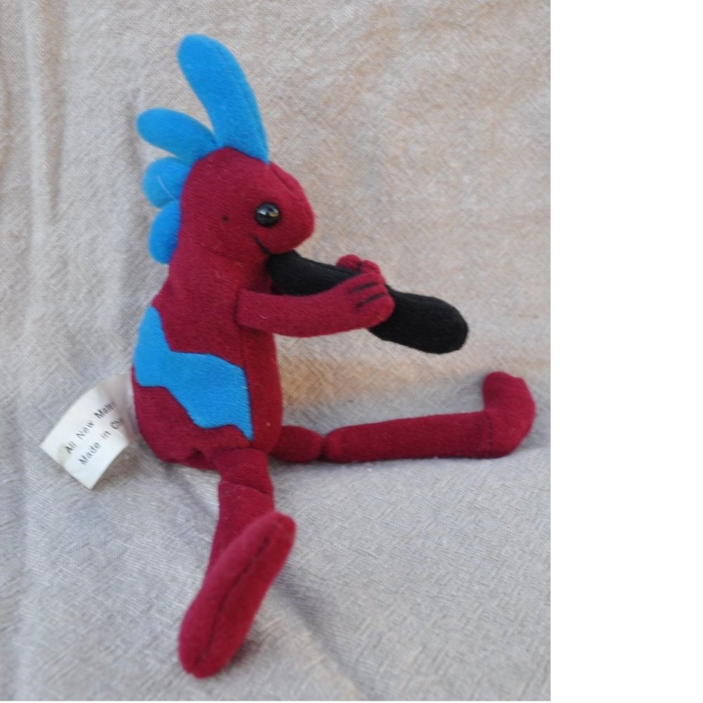 3 for $40 - vintage 1998 mini Kokopelli purple 7" plush stuffed animal (30)